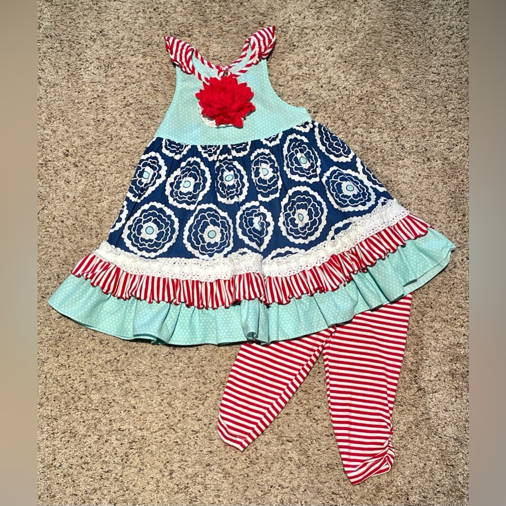 Peaches ‘n Cream | Girls Matching Set | Size 4